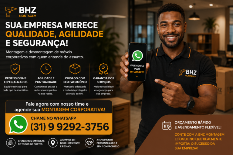 Converse agora com nosso time, e agende já sua Montagem Corporativa