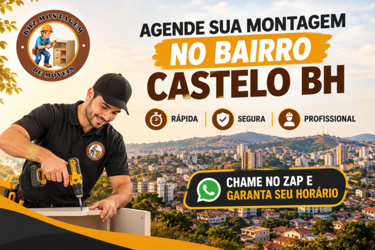 Montador de Móveis no Bairro Castelo BH: agende agora